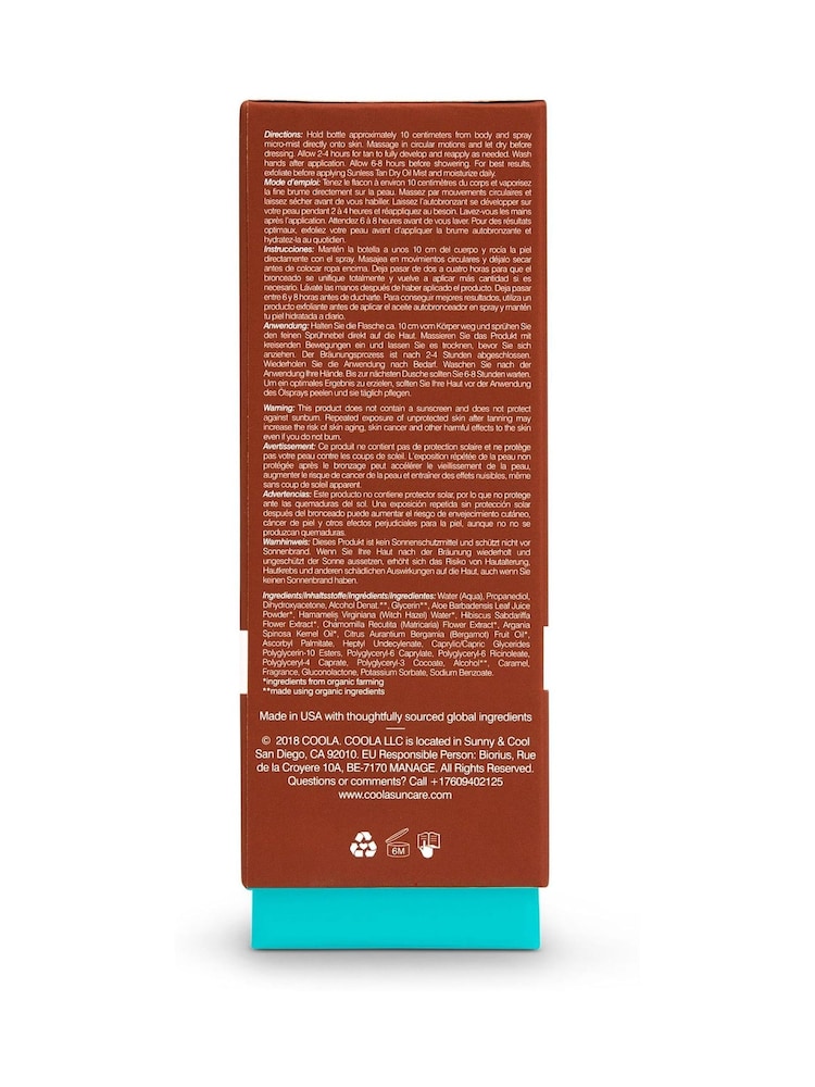 COOLA Sunless Tan - Dry Oil Mist 100ml - Image 4 of 4