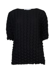 leem Black Plisse Top - Image 5 of 5