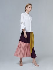 leem Cream Wide-Sleeve Poplin Shirt - Image 2 of 5