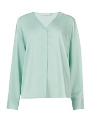 leem Blue Hooded Poplin Blouse - Image 4 of 4