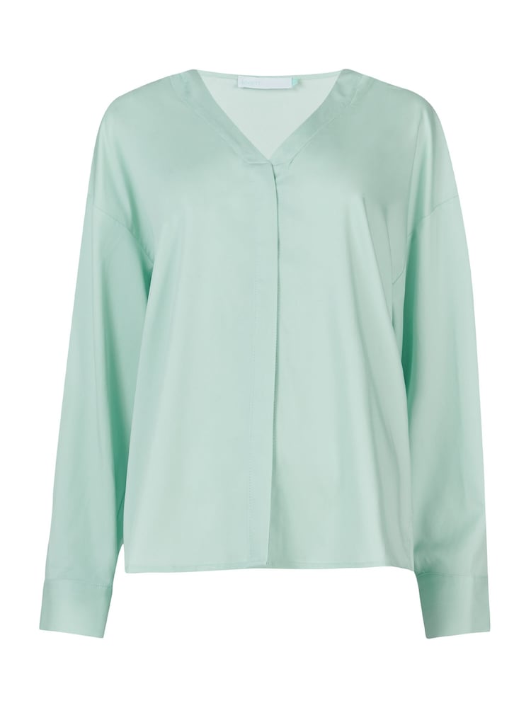 leem Blue Hooded Poplin Blouse - Image 4 of 4