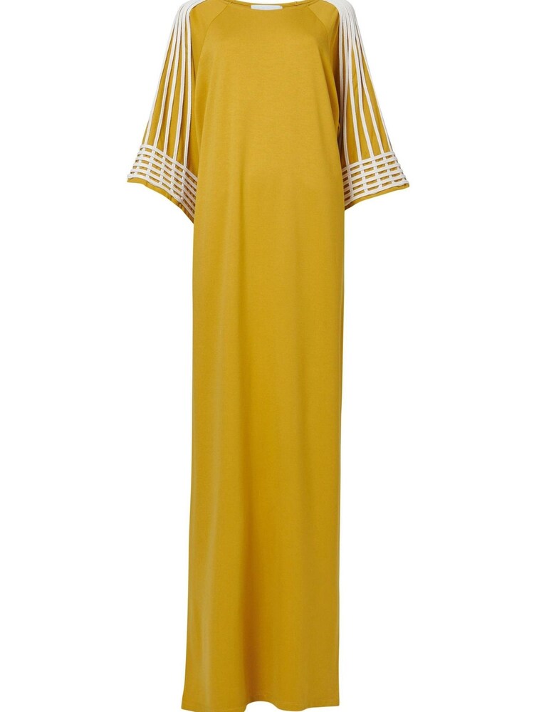 leem Yellow Embroidered Sleeve Kaftan - Image 6 of 6 leem Yellow Embroidered Sleeve Kaftan - Image 6 of 6