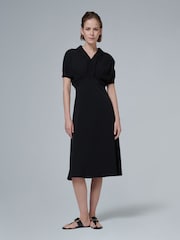 leem Black Batwing Sleeve Maxi Dress - Image 1 of 6
