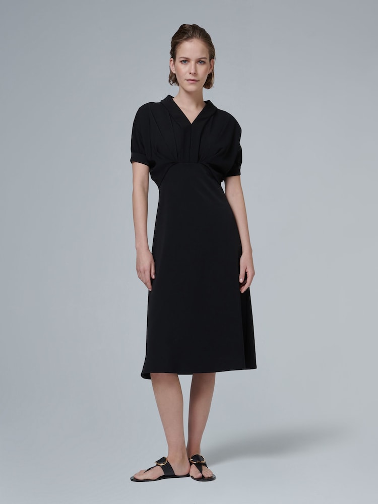 leem Black Batwing Sleeve Maxi Dress - Image 1 of 6