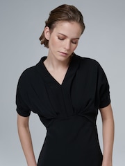 leem Black Batwing Sleeve Maxi Dress - Image 5 of 6