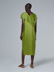 leem Green Open-Back Kaftan - Image 4 of 6