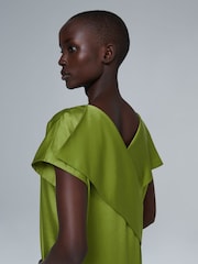 leem Green Open-Back Kaftan - Image 5 of 6