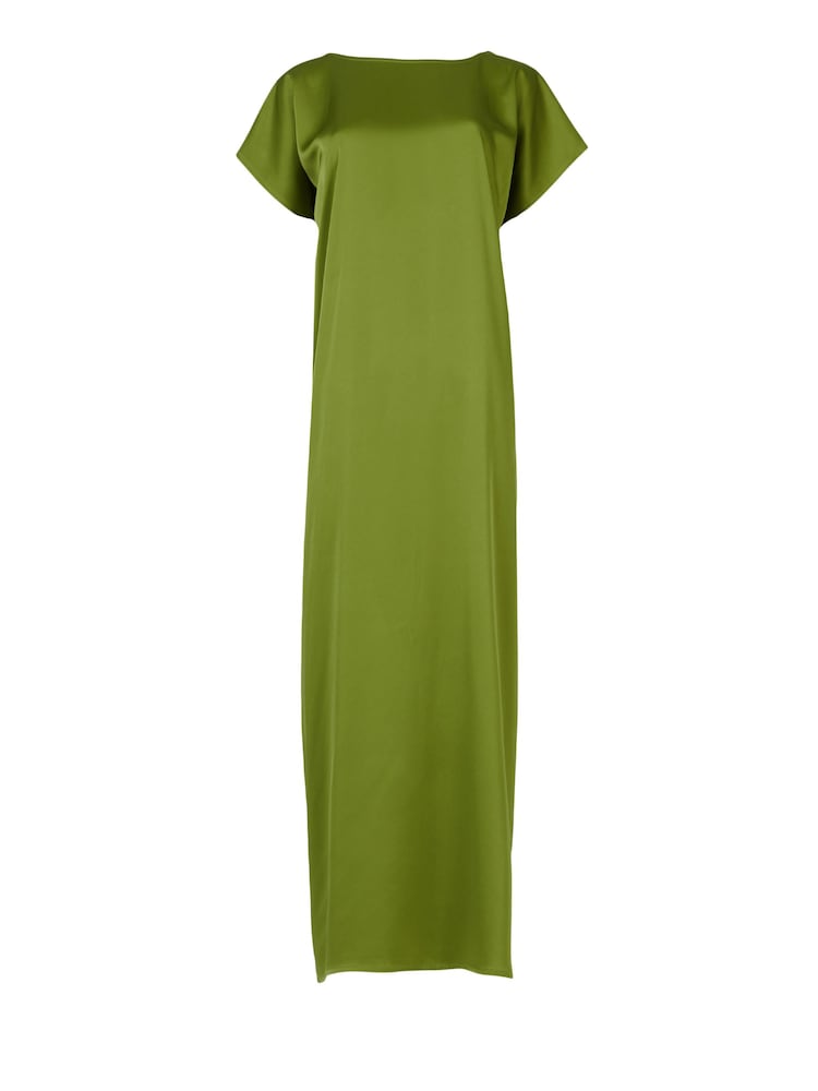 leem Green Open-Back Kaftan - Image 6 of 6