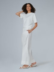 leem Cream Pleated Top - Image 4 of 5