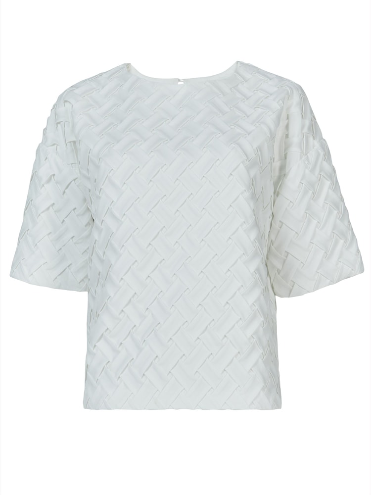 leem Cream Pleated Top - Image 5 of 5