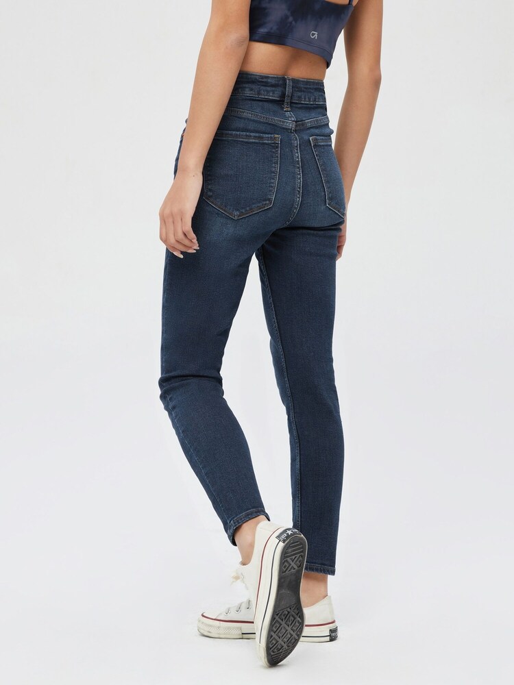 Gap Mid Indigo Blue Super Skinny Stretch High Waisted Jeggings - Image 2 of 6