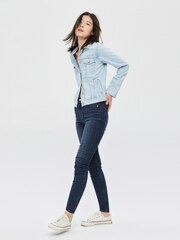 Gap Mid Indigo Blue Super Skinny Stretch High Waisted Jeggings - Image 3 of 6