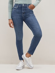 Gap Mid Indigo Blue High Waisted Stretch Skinny Jeans - Image 1 of 6