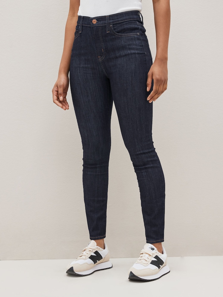 Gap Dark Indigo Blue High Waisted Stretch Skinny Jeans - Image 1 of 6