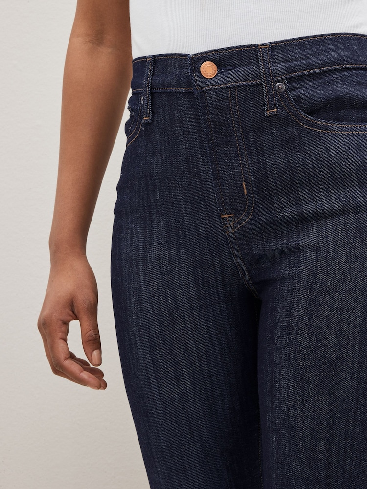 Albastru indigo închis - Gap Talie înaltă Mulați/Elastici Blugi skinny - Image 5 of 6