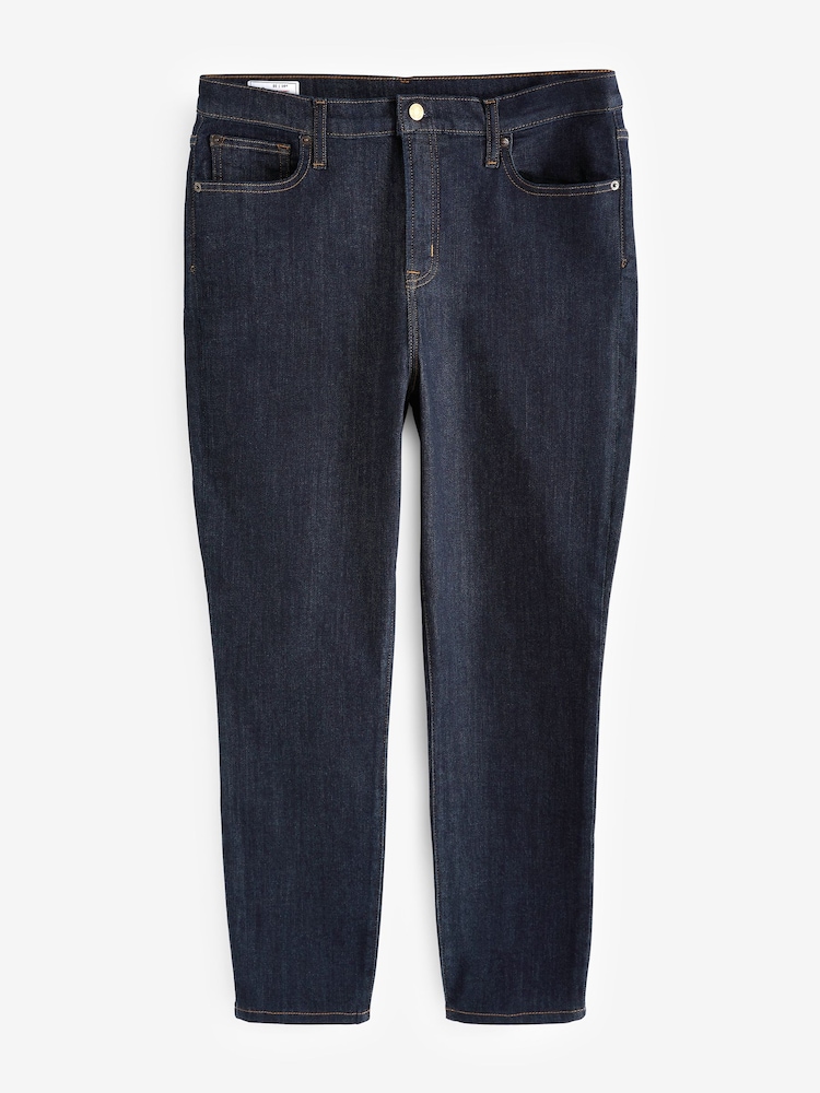 Gap Dark Indigo Blue High Waisted Stretch Skinny Jeans - Image 6 of 6