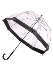 Totes Black Clear Dome Border Umbrella - Image 3 of 5