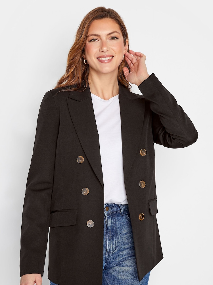 Schwarz - Long Tall Sally Zweireihiger Blazer - Bild 1 von 5 Schwarz - Long Tall Sally Zweireihiger Blazer - Bild 1 von 5
