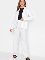 Long Tall Sally White Linen Trousers With A Touch Of Linen - Image 2 of 4