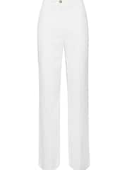 Long Tall Sally White Linen Trousers With A Touch Of Linen - Image 3 of 4
