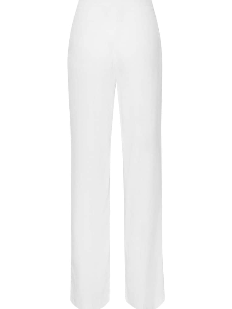 Long Tall Sally White Linen Trousers With A Touch Of Linen - Image 4 of 4