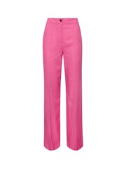 Long Tall Sally Pink Linen Trousers With A Touch Of Linen - Image 3 of 4