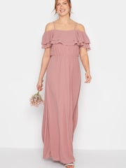 Розовый - Платье макси с оборками Long Tall Sally - Image 1 of 4