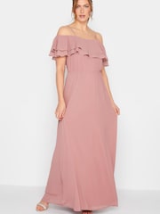 Розовый - Платье макси с оборками Long Tall Sally - Image 2 of 4
