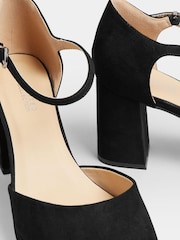 Yours Curve Black Extra-Wide Fit Platform Court Shoe - Image 5 of 5