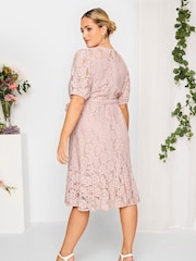 Pink - Yours Curve London Spitzenkleid - Bild 3 von 4