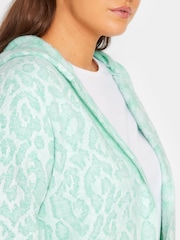 Yours Curve Green Luxury Hooded Faux Fur Jacket - Image 5 of 5