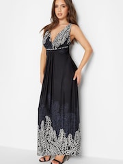 PixieGirl Petite Black Maxi Dress - Image 2 of 4