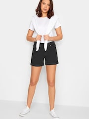 Черный - Шорты в винтажном стиле с отворотами Long Tall Sally - Изображение 2 из 4