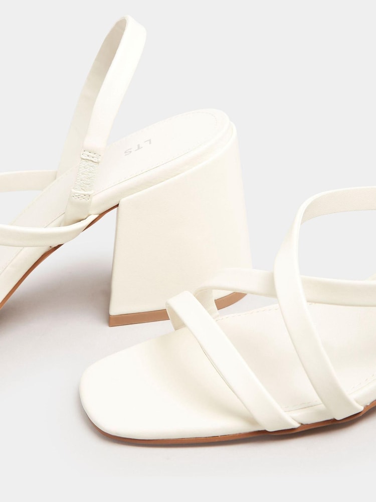 Weiß - Long Tall Sally Strippy Sandalen mit Blockabsatz - Bild 5 von 5