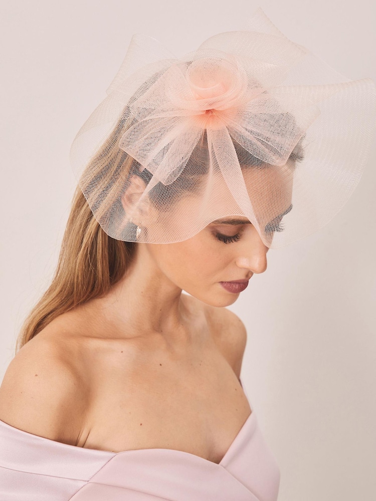 Lipsy Nude Rose Fascinator Headband - Image 1 of 4