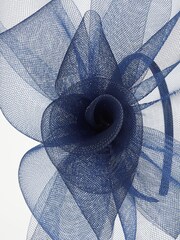 Lipsy Navy Blue Rose Fascinator Headband - Image 4 of 4