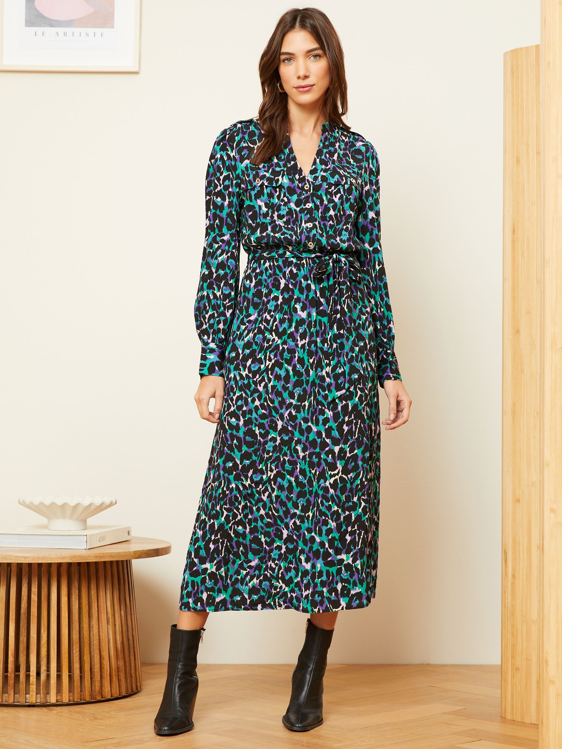 Next leopard print shirt dress deals