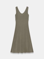 Mint Velvet Green Knit Midi Dress - Image 7 of 7