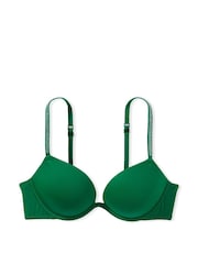 Victoria's Secret PINK Garnet Green Smooth With Shine Strap Super Push Up Bra - Image 3 of 4