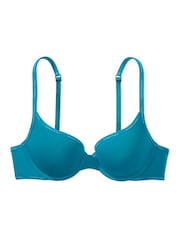 Victoria's Secret Evening Tide Blue Mini Logo Push Up T-Shirt Bra - Image 3 of 3