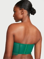 Victoria's Secret Spruce Green Lace Corset Strapless Corset Top - Image 3 of 5
