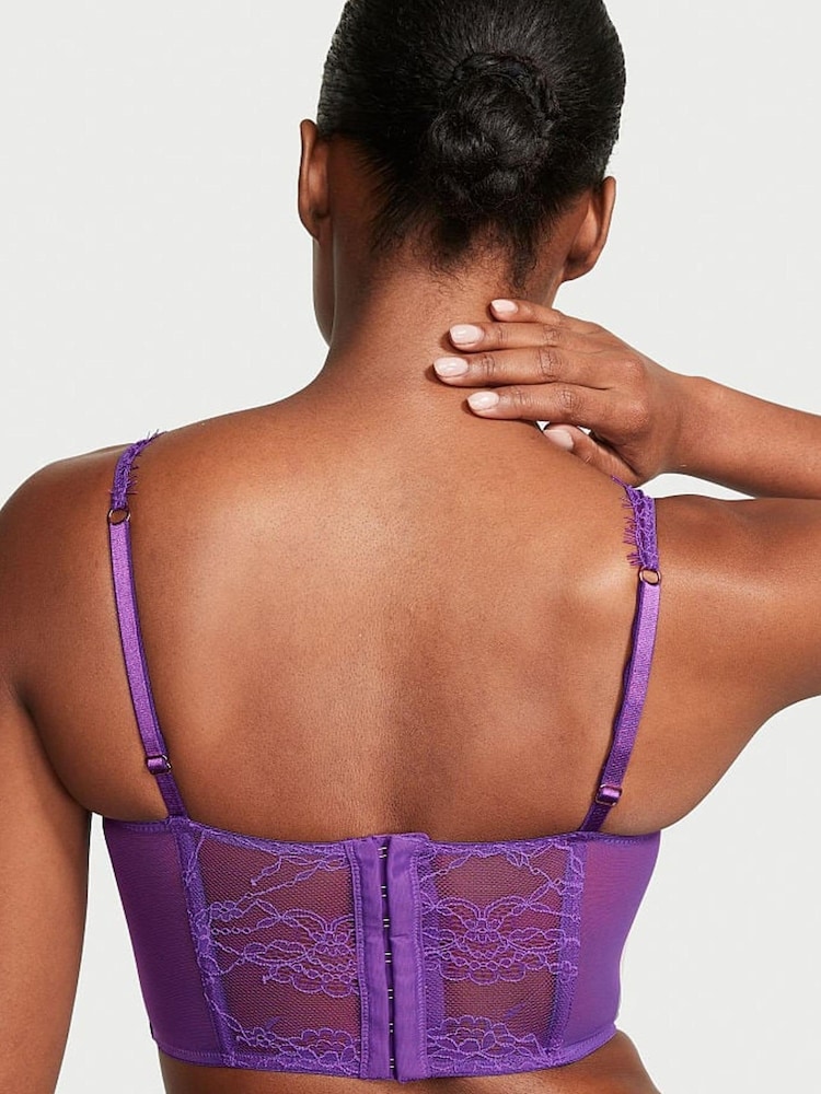 Victoria's Secret Violetta Purple Lace Corset Corset Top - Image 2 of 4