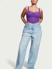 Victoria's Secret Violetta Purple Lace Corset Corset Top - Image 3 of 4