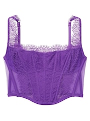 Victoria's Secret Violetta Purple Lace Corset Corset Top - Image 4 of 4