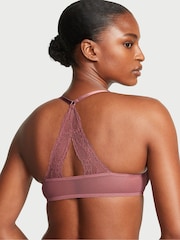 Victoria's Secret Vintage Rose Pink Paisley Lace Lightly Lined T-Shirt Demi Bra - Image 2 of 3
