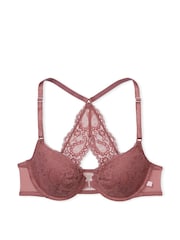 Victoria's Secret Vintage Rose Pink Paisley Lace Lightly Lined T-Shirt Demi Bra - Image 3 of 3