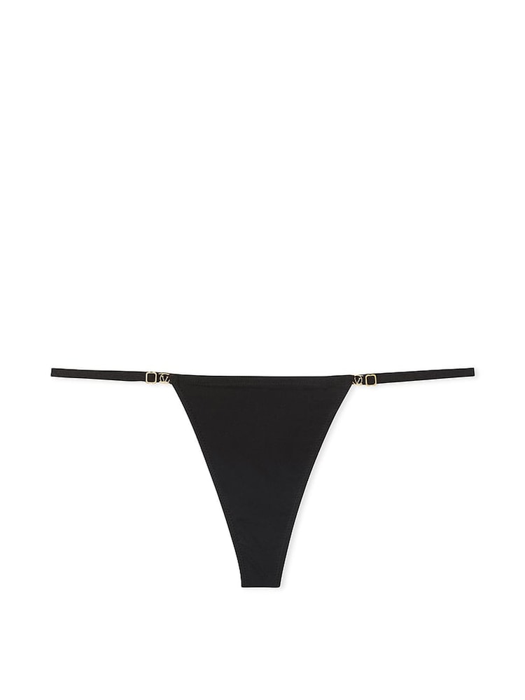 Victoria's Secret Black Smooth Thong Knickers - Image 3 of 3