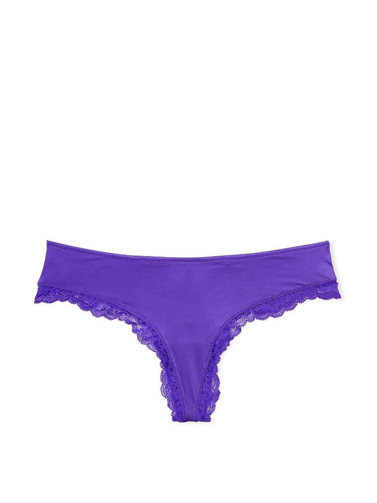 Victoria's Secret Purple Shock Purple Smooth Smooth Cut Out Thong Knickers - Image 3 of 3 Victoria's Secret Purple Shock Purple Smooth Smooth Cut Out Thong Knickers - Image 3 of 3