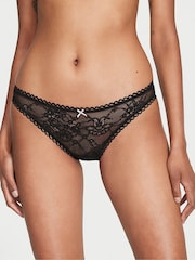 Victoria's Secret Black Lace Up Cheeky Knickers - Image 1 of 4