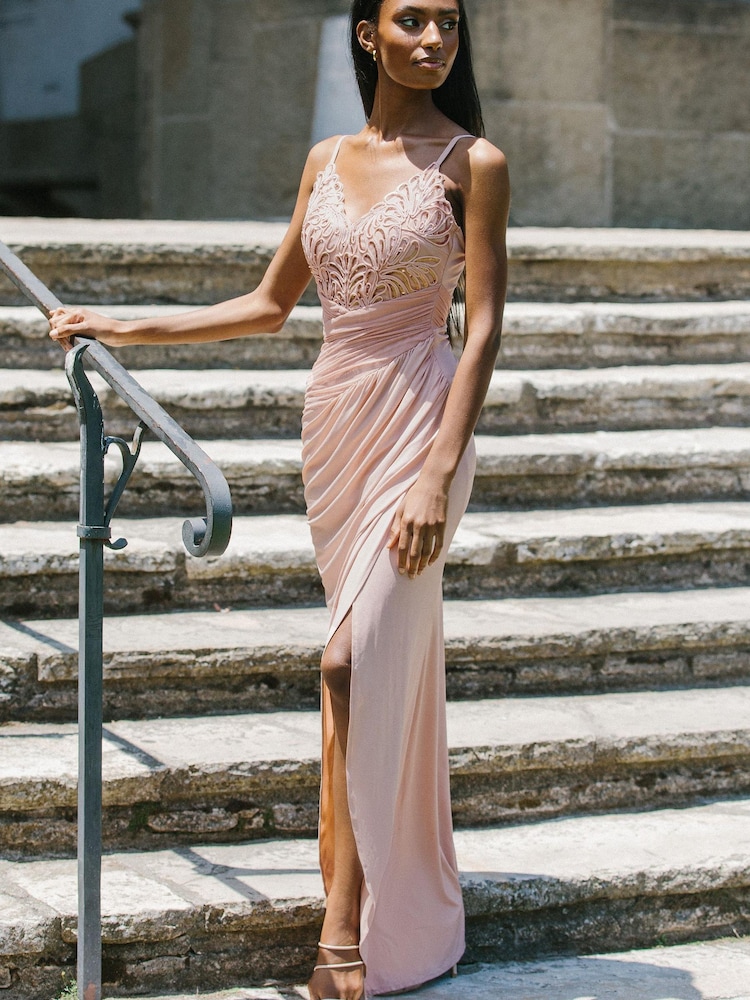 Robe longue d’été Lipsy Applique Cami en dentelle - Image 3 of 4